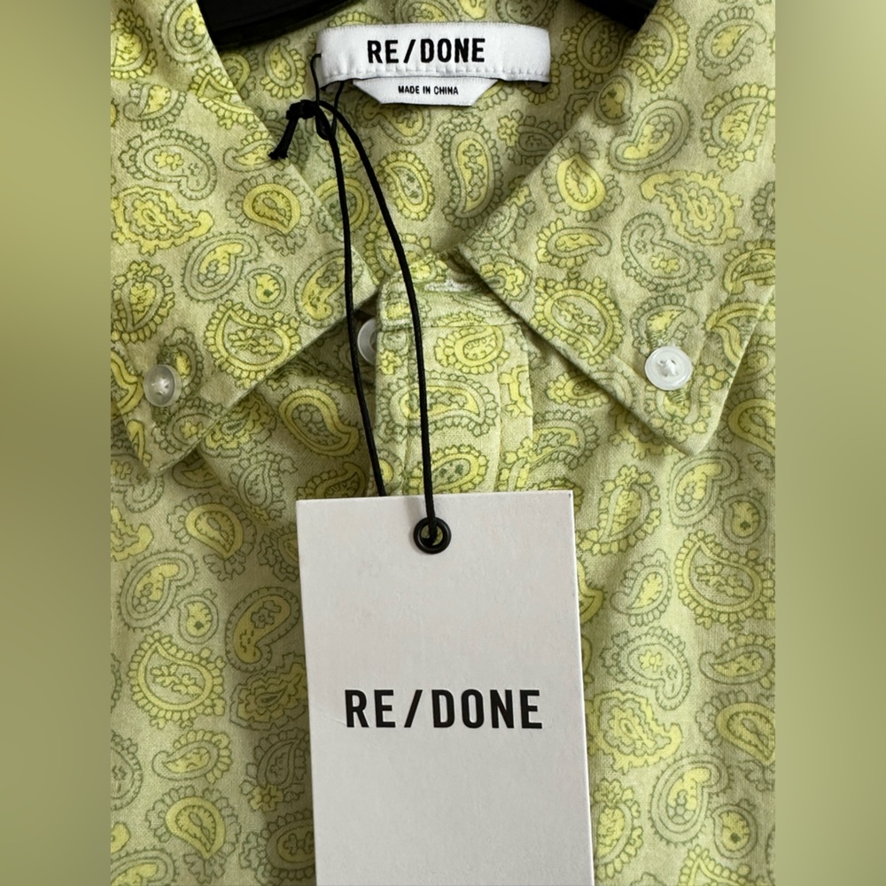 NWT Re/Done short sleeve men’s shirt- size L